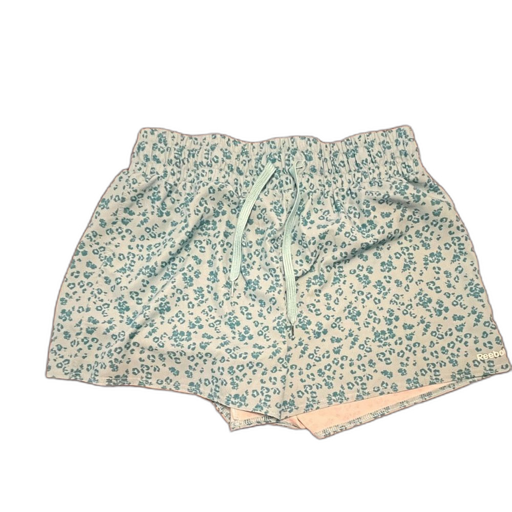 Reebok Turquoise Leopard Print XL Ladies’ Running Shorts
